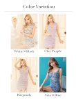 画像26: XS-Lサイズあり【ROBE de FLEURS Glossy/ローブ・ド・フルール グロッシー】ツイード/ チョーカー風/ ベルト/ ノースリーブ/ タイト/ ミニドレス/ キャバドレス[OF2] (26)