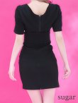 画像9: XSサイズあり【ROBE de FLEURS Glossy/ローブ・ド・フルール グロッシー】ワンカラー/ 2WAY/ ストレッチ/ 無地/ ワンピース/ タイト/ ミニドレス/ キャバドレス[OF2] (9)