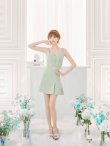 画像15: XSサイズあり【ROBE de FLEURS Glossy/ローブ・ド・フルール グロッシー】ベルトデザイン/ サイドプリーツ/ ノースリーブ/ フレア/ セットアップ/ ミニドレス/ キャバドレス[OF2] (15)