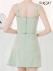 画像21: XSサイズあり【ROBE de FLEURS Glossy/ローブ・ド・フルール グロッシー】ベルトデザイン/ サイドプリーツ/ ノースリーブ/ フレア/ セットアップ/ ミニドレス/ キャバドレス[OF2] (21)