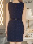 画像13: XSサイズあり【ROBE de FLEURS Glossy/ローブ・ド・フルール グロッシー】カラーパイピング/ フロントジッパー/ ノースリーブ/ ワンカラー/ タイト/ ミニドレス/ キャバドレス[OF2] (13)