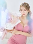 画像28: XSサイズあり【ROBE de FLEURS Glossy/ローブ・ド・フルール グロッシー】フロントジップ/ パフスリーブ/ ストレッチ/ 無地/ ワンカラー/ タイト/ ミニドレス/ キャバドレス[OF2] (28)