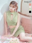 画像12: XSサイズあり【ROBE de FLEURS Glossy/ローブ・ド・フルール グロッシー】シンプル/ バストカット/ リブニット/ ノースリーブ/ ワンカラー/ タイト/ セットアップ/ ミニドレス/ キャバドレス[OF2] (12)