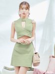 画像14: XSサイズあり【ROBE de FLEURS Glossy/ローブ・ド・フルール グロッシー】シンプル/ バストカット/ リブニット/ ノースリーブ/ ワンカラー/ タイト/ セットアップ/ ミニドレス/ キャバドレス[OF2] (14)