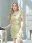 画像6: XSサイズあり【ROBE de FLEURS Glossy/ローブ・ド・フルール グロッシー】オフショル/ バストカット/ タイト/ セットアップ/ ミニドレス/ キャバドレス[OF2] (6)