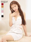 画像18: XSサイズあり【ROBE de FLEURS Glossy/ローブ・ド・フルール グロッシー】フロントジッパー/ ベルト/ キャミソール/ シアー/ タイト/ ミニドレス/ キャバドレス[OF2] (18)
