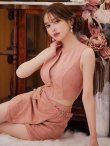 画像20: XSサイズあり【ROBE de FLEURS Glossy/ローブ・ド・フルール グロッシー】ノースリーブ/ バストジップ/ ラップ/ ベルト/ セットアップ/ ミニドレス/ キャバドレス[OF2] (20)