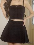 ブラック モデル：まおちゃる　身長：158cm　着用サイズ：Sサイズ