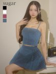 ブルー モデル：まおちゃる　身長：158cm　着用サイズ：Sサイズ