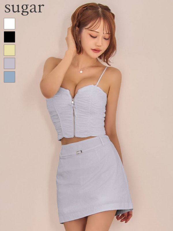 グレー　モデル：れみれみ 身長：163cm　着用サイズ：Sサイズ