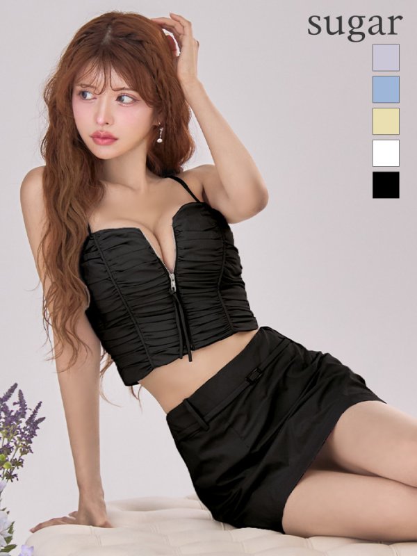 ブラック　モデル：まりん　身長：164cm　着用サイズ：Sサイズ