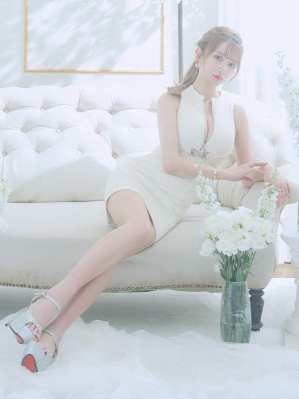 画像11: XSサイズあり【Glossy/グロッシー】シルバーバックル/ バストジッパー/ ノースリーブ/ タイト/ ミニドレス/ キャバドレス[OF08] (11)