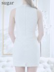 画像16: XSサイズあり【ROBE de FLEURS Glossy/ローブ・ド・フルール グロッシー】シルバーバックル/ バストジッパー/ ノースリーブ/ タイト/ ミニドレス/ キャバドレス[OF2] (16)