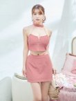 ピンク：モデル：阿部なつき　身長：160cm　着用サイズ：Sサイズ
