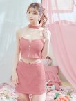 ピンク：モデル：阿部なつき　身長：160cm　着用サイズ：Sサイズ