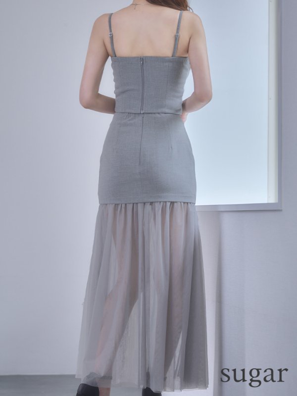 グレー　モデル：ゆめ　身長：160cm　着用サイズ：Sサイズ