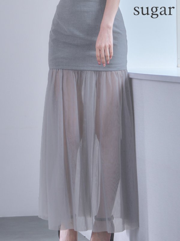 グレー　モデル：ゆめ　身長：160cm　着用サイズ：Sサイズ