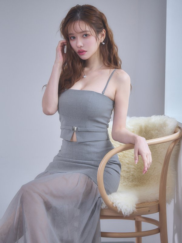 グレー　モデル：ゆめ　身長：160cm　着用サイズ：Sサイズ