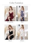 画像27: Lサイズあり【ROBE de FLEURS Glossy/ローブ・ド・フルール グロッシー】ラグジュアリーストラップ/ サイドスリット/ ロングドレス/ キャバドレスlong[OF2] (27)
