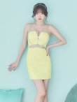 画像22: XSサイズあり【ROBE de FLEURS Glossy/ローブ・ド・フルール グロッシー】クロスビジュー/ フロントジップ/ キャミソール/ ストレッチ/ タイト/ ミニドレス/ キャバドレス[OF2] (22)
