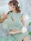 画像21: XSサイズあり【ROBE de FLEURS Glossy/ローブ・ド・フルール グロッシー】セットアップ/ マルチファスナー/ ハイネック/ ノースリーブ/ フロントジップ/ タイト/ ミニドレス/ キャバドレス[OF2] (21)