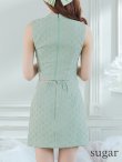 画像25: XSサイズあり【ROBE de FLEURS Glossy/ローブ・ド・フルール グロッシー】セットアップ/ マルチファスナー/ ハイネック/ ノースリーブ/ フロントジップ/ タイト/ ミニドレス/ キャバドレス[OF2] (25)