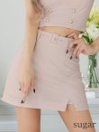 画像19: XSサイズあり【ROBE de FLEURS Glossy/ローブ・ド・フルール グロッシー】襟付き/ マニッシュダブルボタン/ トラベル/ タイト/ セットアップ/ ミニドレス/ キャバドレス[OF2] (19)