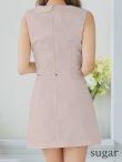 画像17: XSサイズあり【ROBE de FLEURS Glossy/ローブ・ド・フルール グロッシー】襟付き/ マニッシュダブルボタン/ トラベル/ タイト/ セットアップ/ ミニドレス/ キャバドレス[OF2] (17)