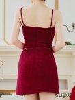 画像10: XSサイズあり【ROBE de FLEURS Glossy/ローブ・ド・フルール グロッシー】バストビジュー/ ニット/ キャミソール/ セットアップ/ ミニドレス/ キャバドレス[OF2] (10)