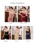 画像32: XSサイズあり【ROBE de FLEURS Glossy/ローブ・ド・フルール グロッシー】バストビジュー/ ニット/ キャミソール/ セットアップ/ ミニドレス/ キャバドレス[OF2] (32)