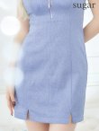 画像11: XSサイズあり【ROBE de FLEURS Glossy/ローブ・ド・フルール グロッシー】フロントジップ/ バストボタン/ リブニット/ タイト/ ミニドレス/ キャバドレス[OF2] (11)