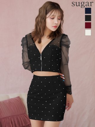 ROBE de FLEURS Glossy】袖ありドレス - sugar