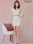 ホワイト モデル：如月れい　身長：156cm　着用サイズ：Sサイズ
