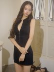 画像18: XSサイズあり【ROBE de FLEURS Glossy/ローブ・ド・フルール グロッシー】シンプル/ ノースリーブ/ バストジップ/ タイト/ ミニドレス/ キャバドレス[OF2] (18)