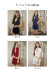 画像31: XSサイズあり【ROBE de FLEURS Glossy/ローブ・ド・フルール グロッシー】シンプル/ ノースリーブ/ バストジップ/ タイト/ ミニドレス/ キャバドレス[OF2] (31)