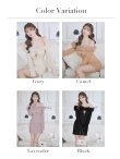 画像33: XSサイズあり【ROBE de FLEURS Glossy/ローブ・ド・フルール グロッシー】2way/ オフショル/ ファー/ バストジップ/ リブニット/ タイト/ ミニドレス/ キャバドレス[OF2] (33)