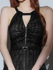 画像11: XSサイズあり【ROBE de FLEURS Glossy/ローブ・ド・フルール グロッシー】バストジッパー/ ベルトデザイン/ ホルターネック/ ミニドレス/ キャバドレス[OF2] (11)