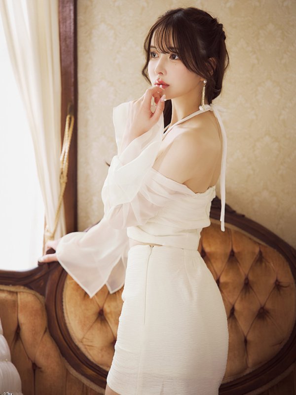 アイボリー モデル:ゆめ 身長:160cm 着用サイズ:Sサイズ