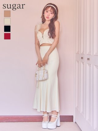 ROBE de FLEURS グロッシー キャバドレス ROBE de FLEURS Glossy】ロングドレス - sugar