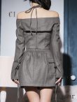 グレー モデル：ゆりお　身長：165cm　着用サイズ：Sサイズ