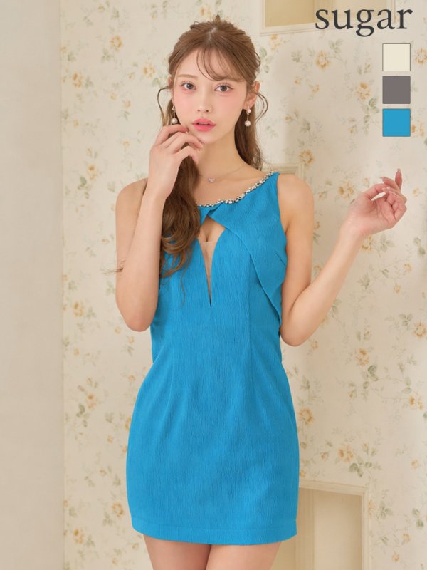 ブルー　モデル：るりぴ　身長：165cm　着用サイズ：Sサイズ