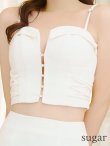 画像15: XSサイズあり【ROBE de FLEURS Glossy/ローブ・ド・フルール グロッシー】サイド編み上げ/ バストカット/ タイト/ セットアップ/ ミニドレス/ キャバドレス[OF2] (15)