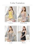 画像31: XSサイズあり【ROBE de FLEURS Glossy/ローブ・ド・フルール グロッシー】チョーカーデザイン/ フロントボタン/ タイト/ ミニドレス/ キャバドレス[OF2] (31)