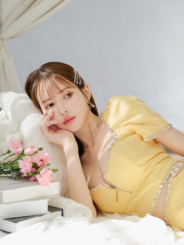 イエロー モデル:ゆめ 身長:160cm 着用サイズ:Sサイズ