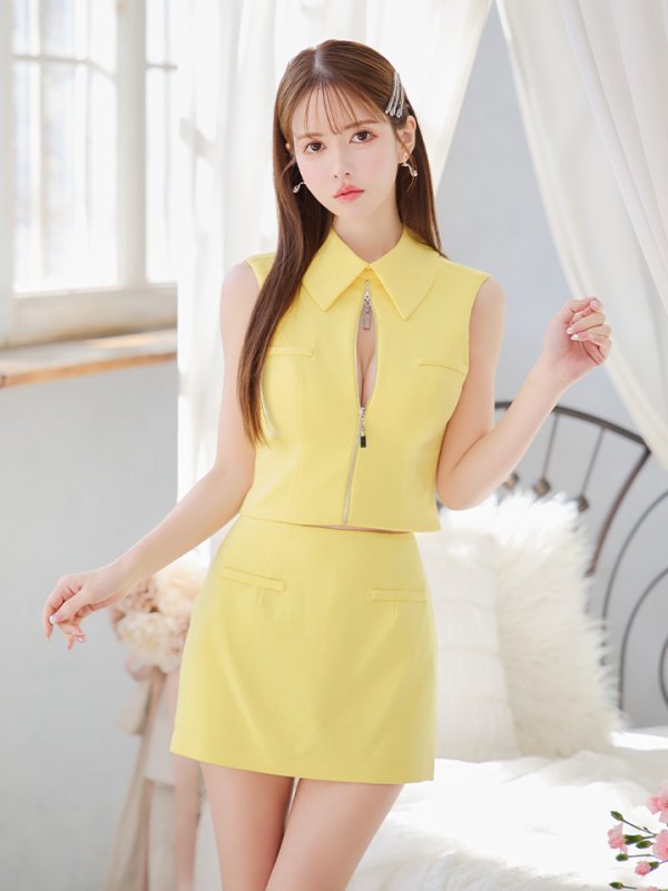 イエロー モデル:ゆめ 身長:160cm 着用サイズ:Sサイズ