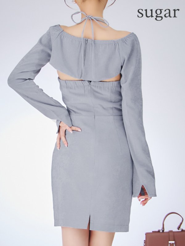 ブルーグレー　モデル：ももか　身長：156cm　着用サイズ：Sサイズ