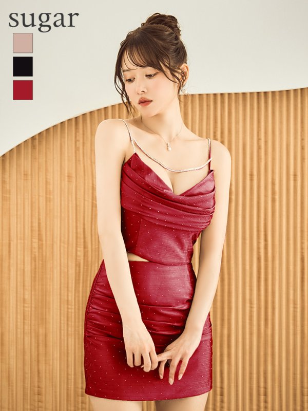 レッド モデル:ゆめ 身長:160cm 着用サイズ:Sサイズ