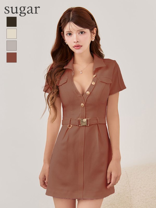 ブラウン モデル：まりん　身長：164cm 着用サイズ：7号(Sサイズ)