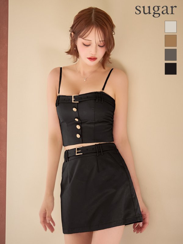 ブラック モデル：れみれみ　身長：163cm　着用サイズ：Sサイズ