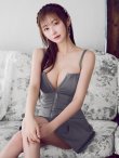 グレー モデル：橋本甜歌(てんちむ)　身長：163cm　着用サイズ：Sサイズ